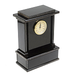 Часы настольные черные из натурального камня Обсидиан Stone Clock варинант исполнения - 2 | Loft Concept во Владивостоке