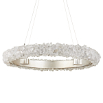 Люстра светодиодная фактурная в форме кольца Amber Crystal варинант исполнения - 3 | Loft Concept во Владивостоке