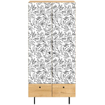 Шкаф с принтом Floral notes варинант исполнения - 2 | Loft Concept во Владивостоке