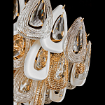 Люстра с многослойными белыми и прозрачными подвесками Character Chandelier варинант исполнения - 2 | Loft Concept во Владивостоке