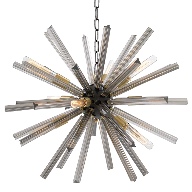Люстра Chandelier Equalizer S Smoke Дымчатый (Smoke) Латунь Черный Люстра Chandelier Equalizer S Smoke Дымчатый (Smoke) Латунь Черный во Владивостоке | Loft Concept