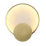 Бра в форме диска из бежевого алебастра Cryptocrystalline Stone варинант исполнения - 1 | Loft Concept во Владивостоке