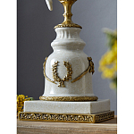 Подсвечник белый Попугай из фарфора с бронзовыми элементами Eden Garden варинант исполнения - 5 | Loft Concept во Владивостоке