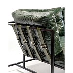 Диван Лофт Натуральная Винтажная кожа Зеленый Two Seat Encounter Leather Sofa варинант исполнения - 5 | Loft Concept во Владивостоке