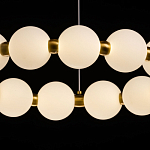 Люстра круглая с матовыми белыми шарами PEARLS Suspension варинант исполнения - 5 | Loft Concept во Владивостоке