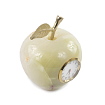 Часы настольные в виде яблока из натурального камня Оникс Stone Clock варинант исполнения - 2 | Loft Concept во Владивостоке