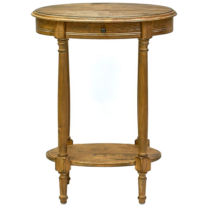 Деревянный овальный кофейный стол Margery Provence Coffee Table Темный дуб Деревянный овальный кофейный стол Margery Provence Coffee Table Темный дуб во Владивостоке | Loft Concept