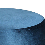 Пуф синий велюр на золотом металлическом основании Golden Belt варинант исполнения - 2 | Loft Concept во Владивостоке