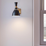 Бра с плафоном в форме песочных часов с узкими перфорированными отверстиями Feiss варинант исполнения - 7 | Loft Concept во Владивостоке