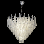 Люстра с подвесками из рифленного стекла в форме капель Textured Glass Chandelier варинант исполнения - 7 | Loft Concept во Владивостоке