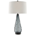 Настольная лампа с фактурным стеклянным основанием Glass Vertical варинант исполнения - 2 | Loft Concept во Владивостоке