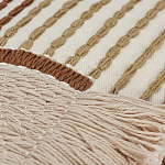 Чехол на подушку с вышивкой в виде геометрических узоров Beige Calista Rect варинант исполнения - 2 | Loft Concept во Владивостоке