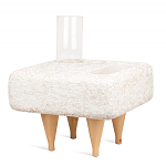 Керамический столик на деревянных ножках «Квадро» варинант исполнения - 2 | Loft Concept во Владивостоке