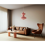 Подвесной вязаный розовый светильник «Моника» варинант исполнения - 3 | Loft Concept во Владивостоке