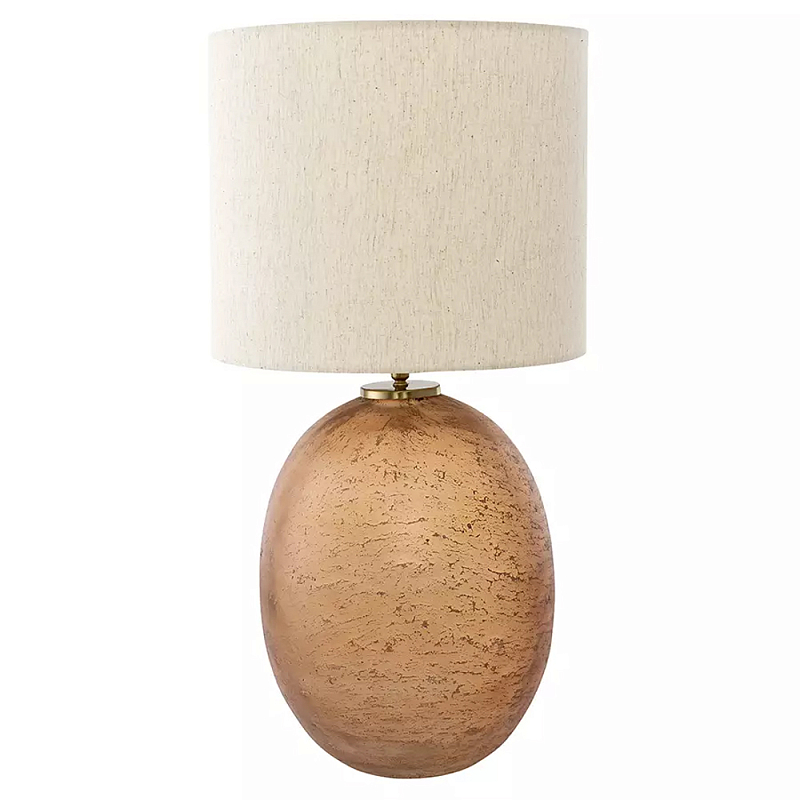 Настольная лампа с тканевым бежевым абажуром на овальном основании Beige Lampshade on Oval Base Бежевый Настольная лампа с тканевым бежевым абажуром на овальном основании Beige Lampshade on Oval Base Бежевый во Владивостоке | Loft Concept