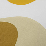 Подушка декоративная хлопковая горчичного цвета с абстрактным принтом Elysian Flow Sunset варинант исполнения - 3 | Loft Concept во Владивостоке