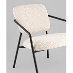 Кресло лаунж Rooney букле белый варинант исполнения - 4 | Loft Concept во Владивостоке