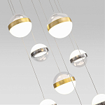 Люстра каскадная с 9-ю подвесами бронза и никель Peggy Futura lamp варинант исполнения - 3 | Loft Concept во Владивостоке