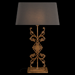 Настольная лампа на ажурном чугунном основании с серым абажуром Openwork Lamp варинант исполнения - 2 | Loft Concept во Владивостоке