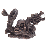 Декоративная статуэтка Дракон Fuzanglong Dragon Dark Bronze Statuette варинант исполнения - 1 | Loft Concept во Владивостоке