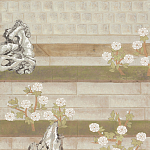 Обои ручная роспись The Art of Learning and Steps for the Flowers by Teo Yang Original colourway on Icefield India tea paper варинант исполнения - 1 | Loft Concept во Владивостоке