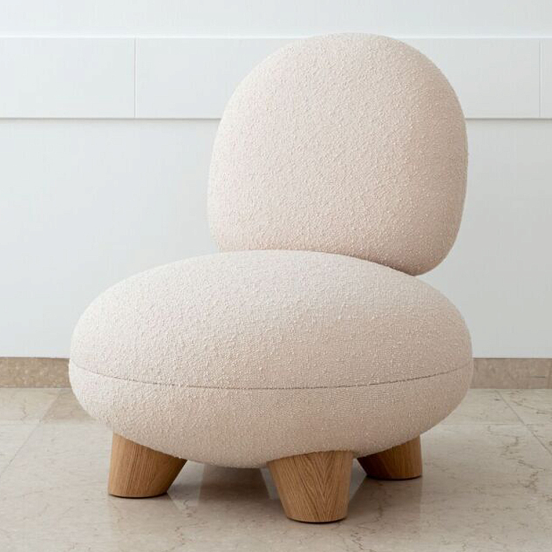 Кресло Инь Белый Коричневый во Владивостоке | Loft Concept 