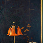 Обои ручная роспись Tsukimi Original colourway on gilded silk with antiquing варинант исполнения - 3 | Loft Concept во Владивостоке