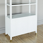 Стеллаж со стеклянными полками Elsa Dreams White варинант исполнения - 7 | Loft Concept во Владивостоке