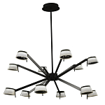 Люстра черного цвета на штанге Noir Supernova варинант исполнения - 2 | Loft Concept во Владивостоке