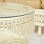 Комплект уличной мебели из ротанга Clara белый варинант исполнения - 12 | Loft Concept во Владивостоке