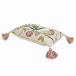 Чехол на подушку с кисточками и вышивкой птиц Ethnic mix Birds Rect варинант исполнения - 1 | Loft Concept во Владивостоке