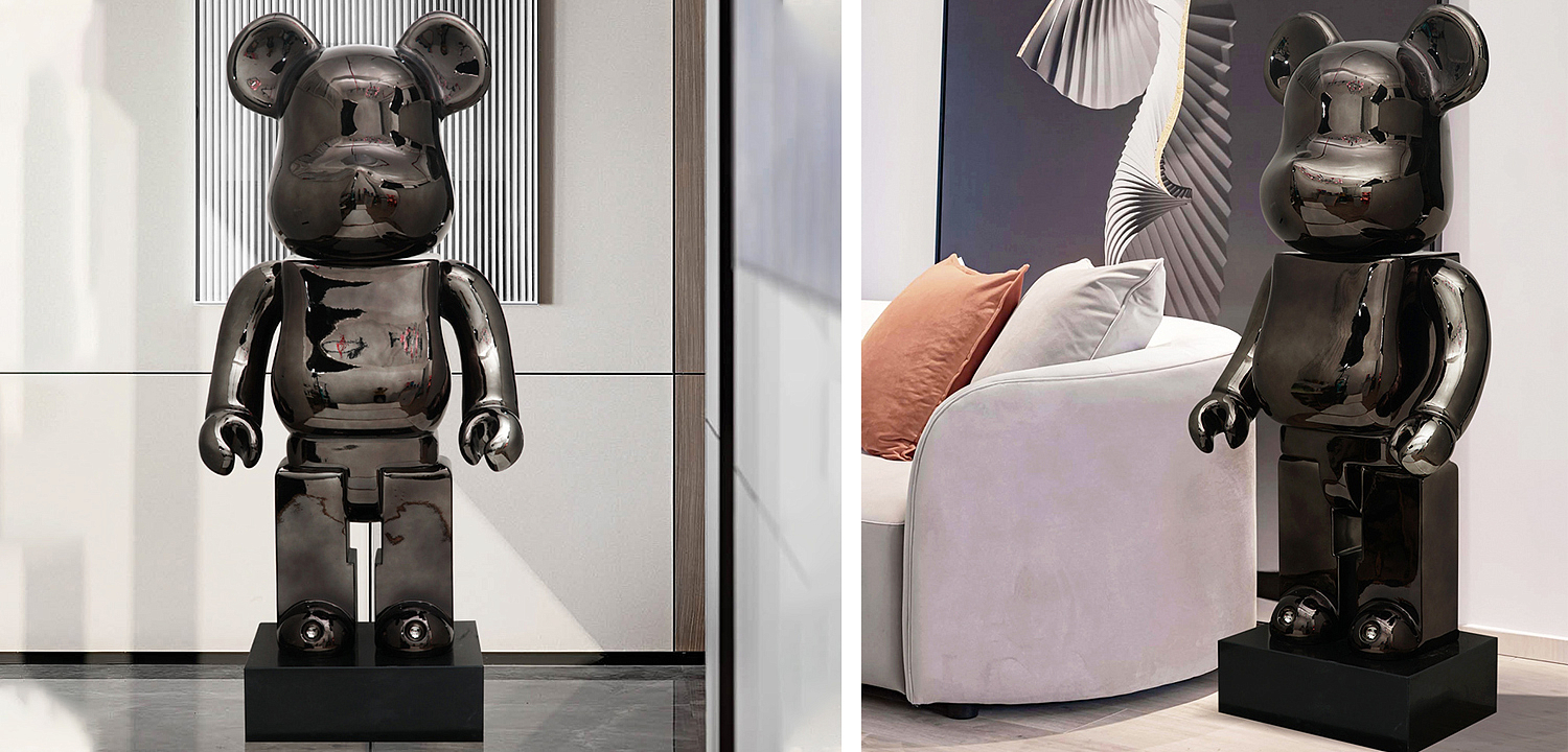 Статуэтка Bearbrick Black on stand Статуэтка Bearbrick Black on stand - Loft-Concept во Владивостоке