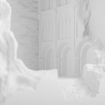 Встраиваемый в стену гипсовый светильник под покраску с эффектом разрушенной стены Antiquity Athena варинант исполнения - 6 | Loft Concept во Владивостоке