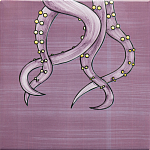 Плитка с узором Осьминог велосипедист варинант исполнения - 4 | Loft Concept во Владивостоке