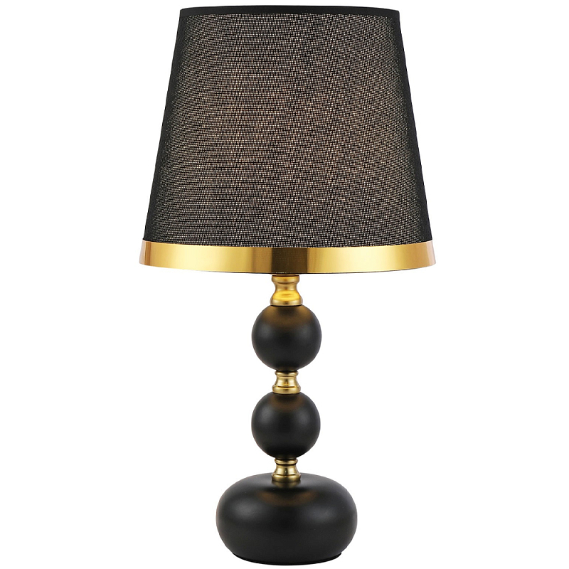 Настольная лампа с абажуром Altera Lampshade Black Gold Table Lamp Черный Золотой Настольная лампа с абажуром Altera Lampshade Black Gold Table Lamp Черный Золотой во Владивостоке | Loft Concept