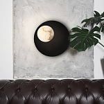 Бра с овальным основанием золотого цвета  и плафоном из алебастра Shaw Lighting варинант исполнения - 4 | Loft Concept во Владивостоке