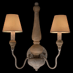 Бра с двумя конусовидными тканевыми абажурами Neighborhood варинант исполнения - 2 | Loft Concept во Владивостоке