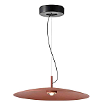 Подвесной светильник круглой формы с коричневым металлическим абажуром Halo Drift варинант исполнения - 1 | Loft Concept во Владивостоке