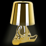 Настольная лампа фигурная золотого цвета с гладким абажуром Высота 16 см Sophia варинант исполнения - 3 | Loft Concept во Владивостоке