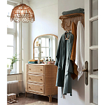 Настенная вешалка из ротанга с полкой Willa Wall Shelf Hanger варинант исполнения - 4 | Loft Concept во Владивостоке