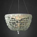 Люстра круглая с каскадом из декоративных элементов Sea Glass варинант исполнения - 4 | Loft Concept во Владивостоке