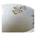 Ваза из голубого фарфора с бронзовыми элементами Blue Garden варинант исполнения - 3 | Loft Concept во Владивостоке