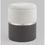 Пуф Mauldine с ящиком серо-черный с экокожей варинант исполнения - 1 | Loft Concept во Владивостоке