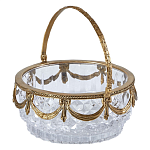 Корзиночка из прозрачного стекла с бронзовой ручкой Eden Garden варинант исполнения - 1 | Loft Concept во Владивостоке