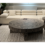 Столик журнальный круглый с полосатым узором Zebroids варинант исполнения - 5 | Loft Concept во Владивостоке