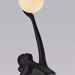 Торшер черная статуэтка Девушка Girl Carries Light Balls варинант исполнения - 1 | Loft Concept во Владивостоке