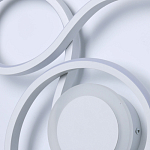 Бра белого цвета с изогнутыми световыми линиями и круглым основанием Luke Lampco Tracer Lamp варинант исполнения - 5 | Loft Concept во Владивостоке