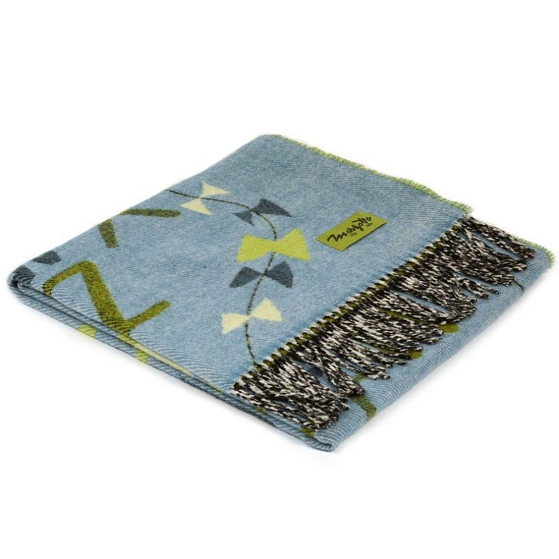 Плед ALP 2 Marzotto Серо-голубой во Владивостоке | Loft Concept 