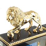 Настольный письменный набор из лазурита с декором в виде льва Golden Lion варинант исполнения - 4 | Loft Concept во Владивостоке