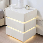 Умная прикроватная тумба с беспроводной зарядкой и подсветкой Smart Bedside Table варинант исполнения - 4 | Loft Concept во Владивостоке